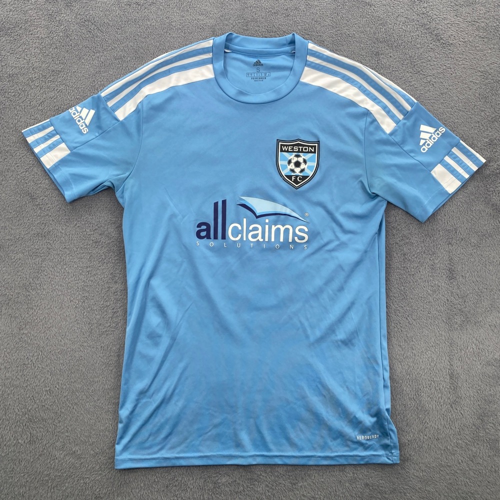 Adidas Soccer Jersey Mens Small Blue Weston FC Allclaims Primegreen 52 Argentina